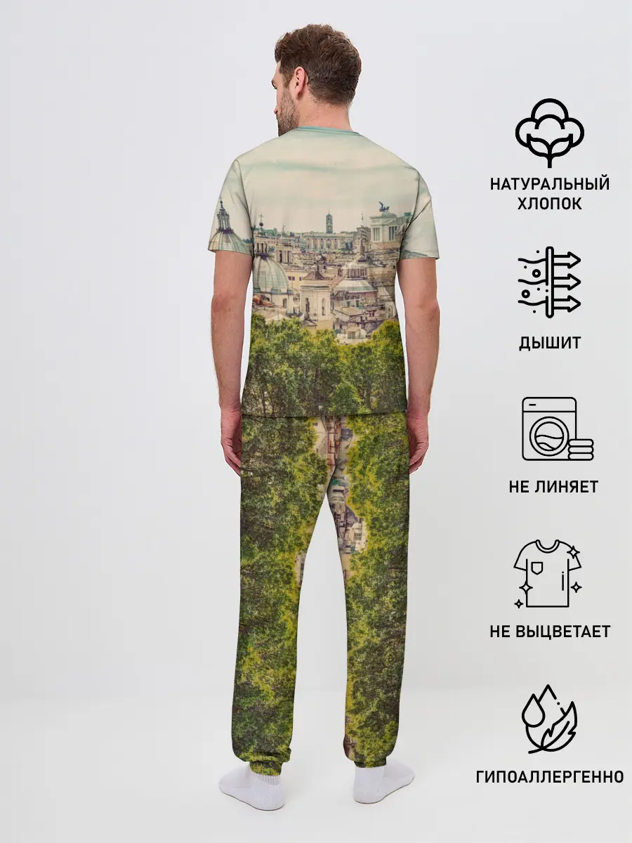 Мужская пижама с брюками / Рим