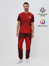 Мужская пижама с брюками / Lexus car sport RED