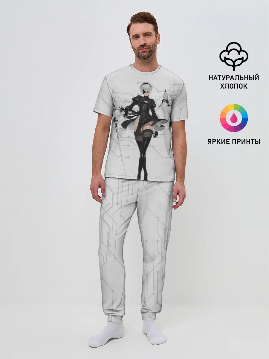 Мужская пижама с брюками / NieR Automata 1