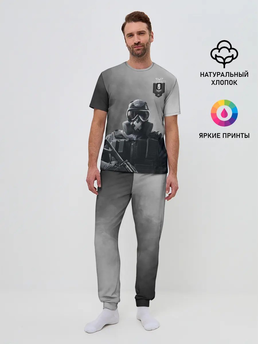 Мужская пижама с брюками / rainbow six siege