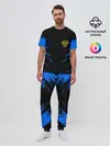 Мужская пижама с брюками / Russia-sport collection BLUE