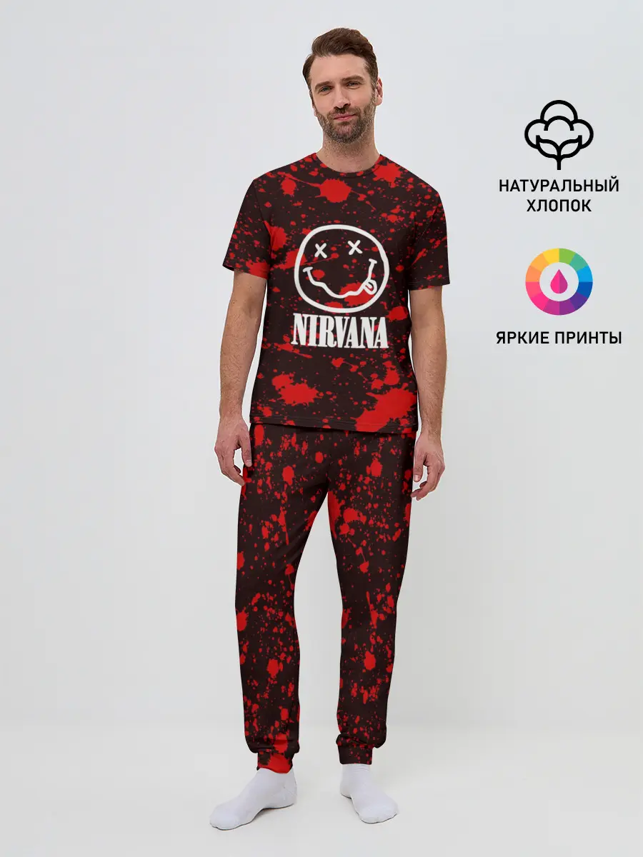 Мужская пижама с брюками / NIRVANA