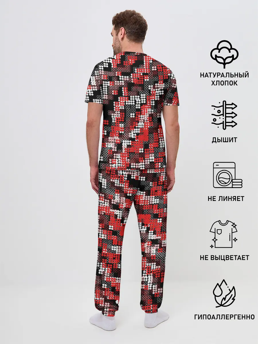 Мужская пижама с брюками / Майнкрафт