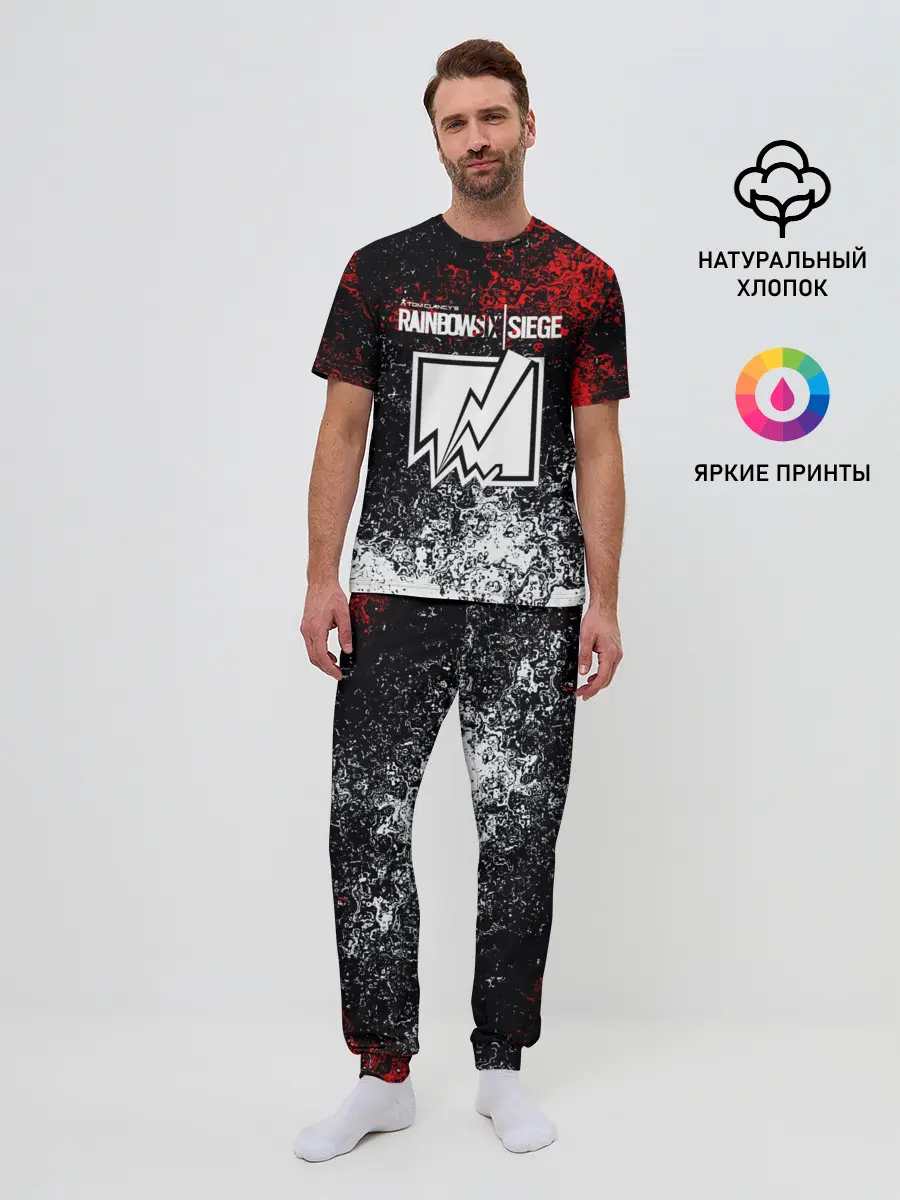 Мужская пижама с брюками / Rainbow six Siege