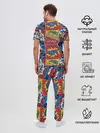 Мужская пижама с брюками / Pop art pattern
