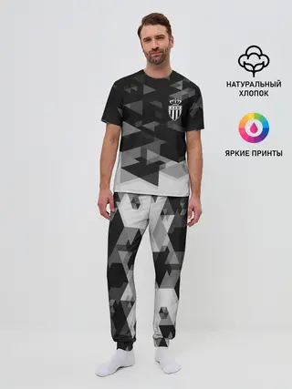 Мужская пижама с брюками / Monaco Geometry Sport