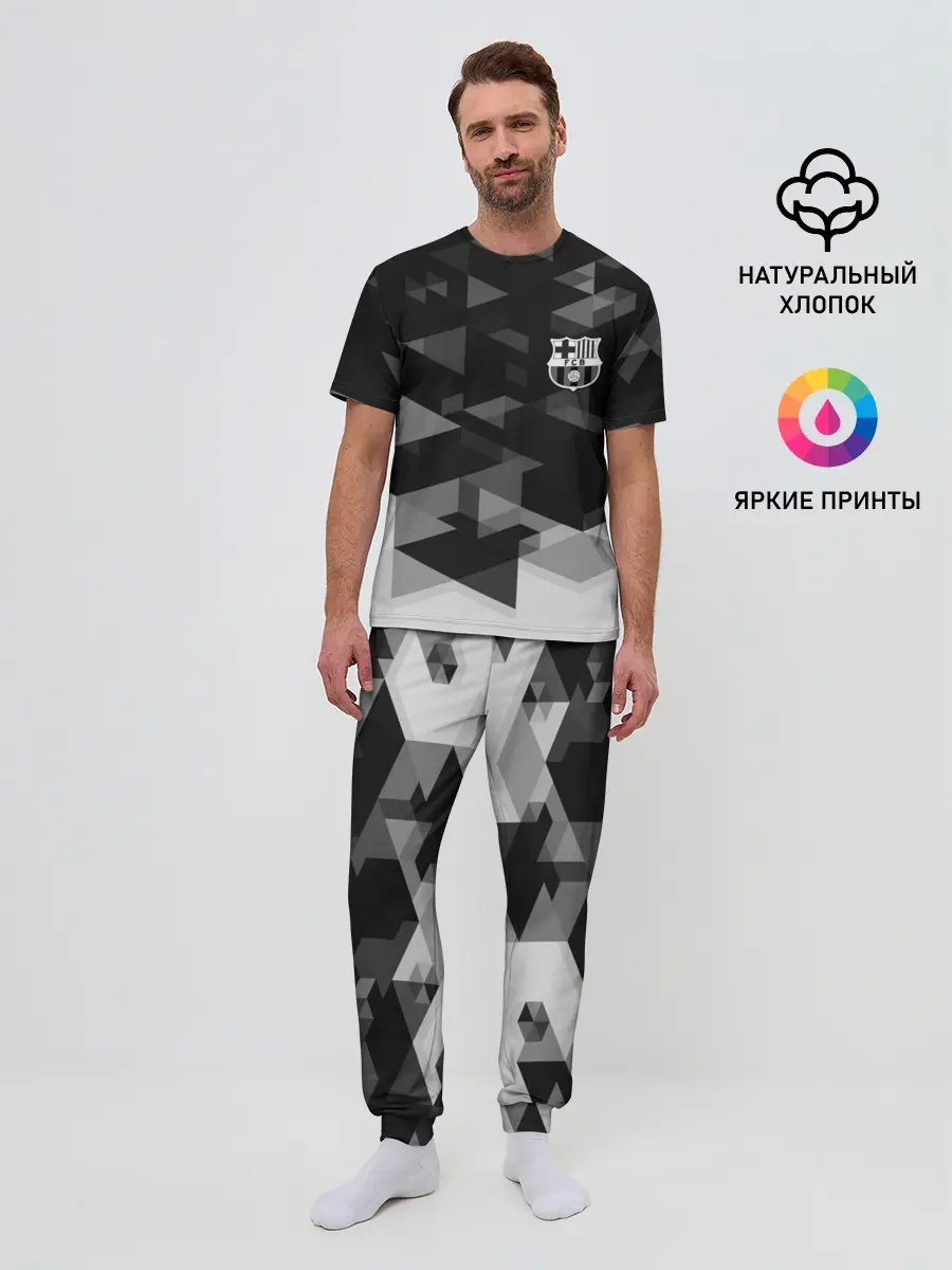 Мужская пижама с брюками / Barcelona Geometry Sport