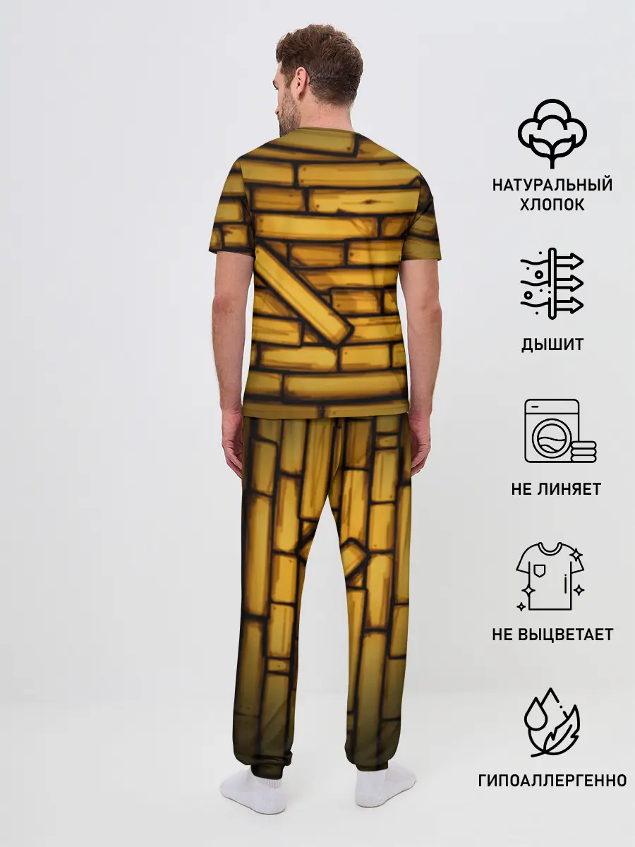 Мужская пижама с брюками / Bendy and the ink machine