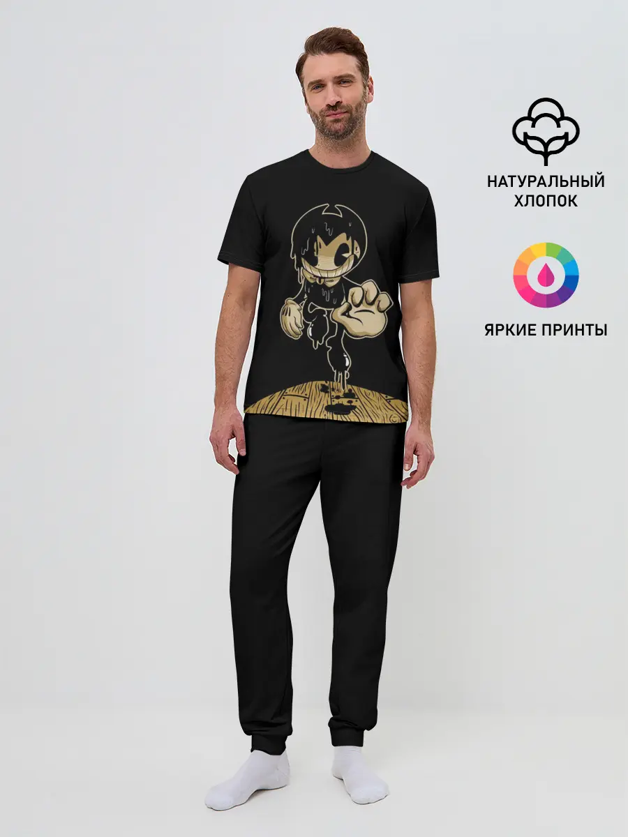 Мужская пижама с брюками / Bendy and the ink machine