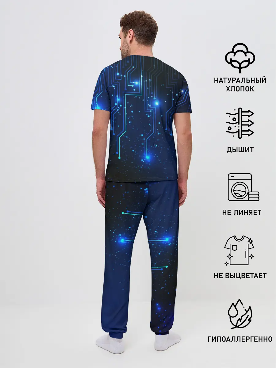 Мужская пижама с брюками / Схемы