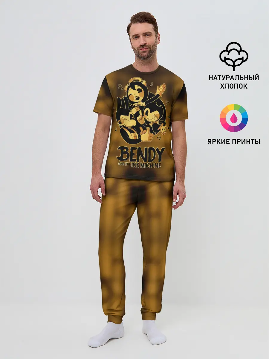 Мужская пижама с брюками / Bendy and the ink machine