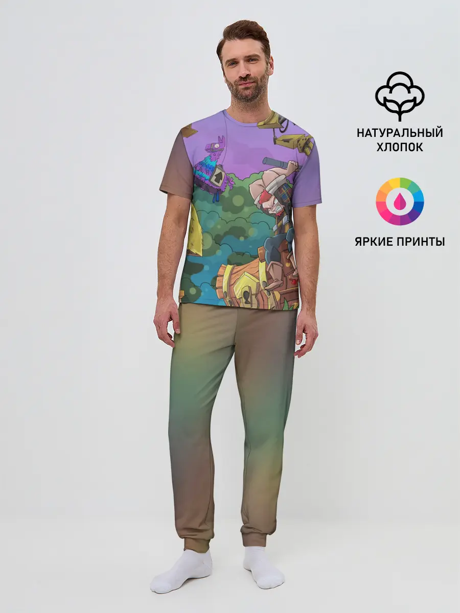 Мужская пижама с брюками / Fortnite