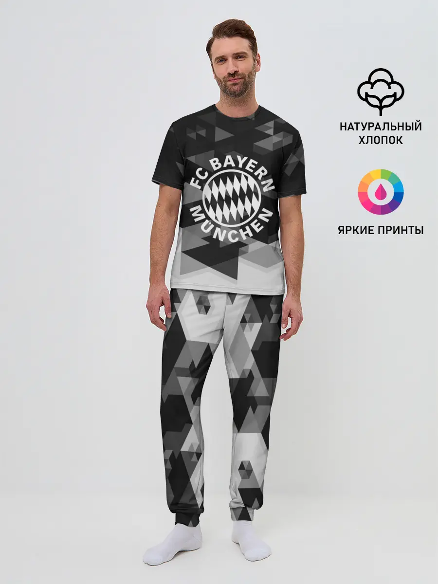 Мужская пижама с брюками / Bayern Munchen Geometry Sport