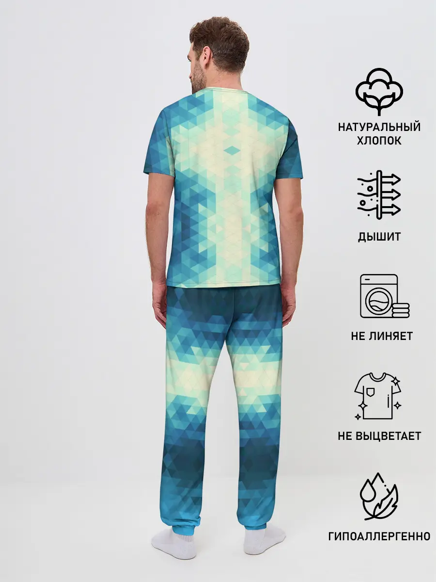 Мужская пижама с брюками / Акула