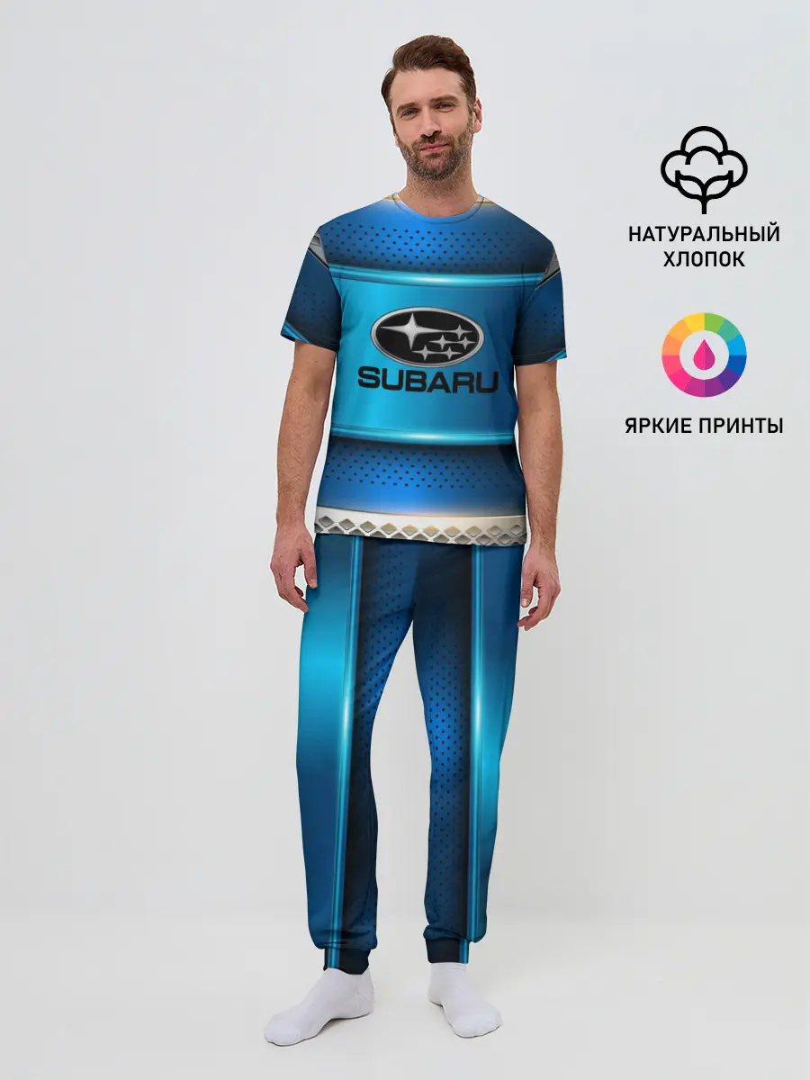Мужская пижама с брюками / SUBARU sport collection