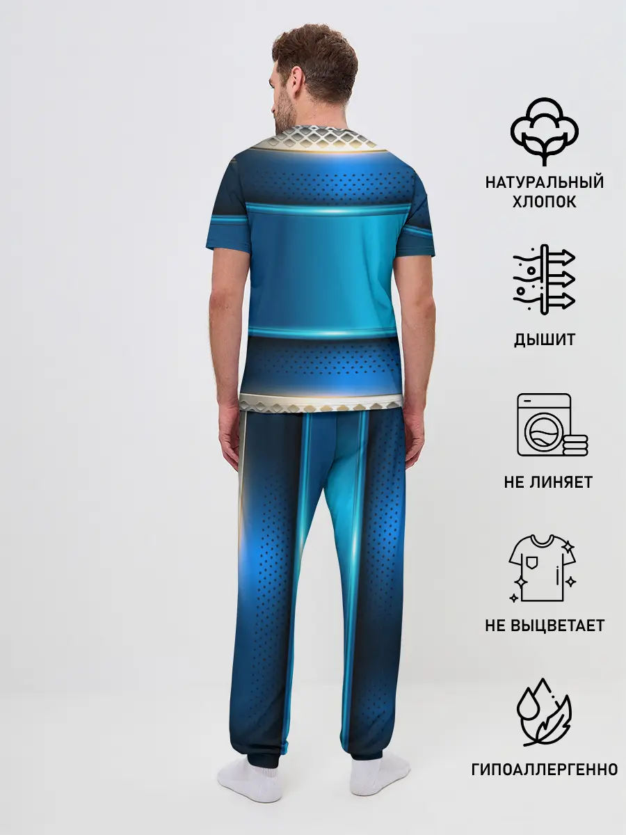 Мужская пижама с брюками / SKODA sport collection