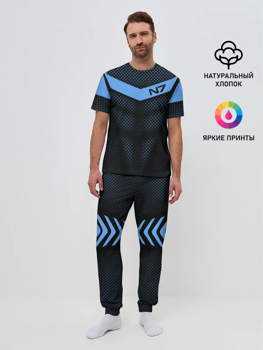 Мужская пижама с брюками / Mass Effect N7