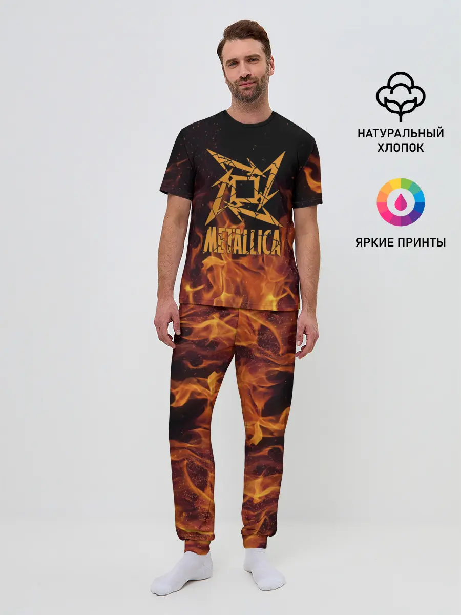 Мужская пижама с брюками / Metallica