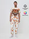 Мужская пижама с брюками / Огненный тигр