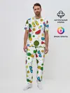 Мужская пижама с брюками / Летняя