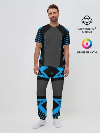 Мужская пижама с брюками / Боец