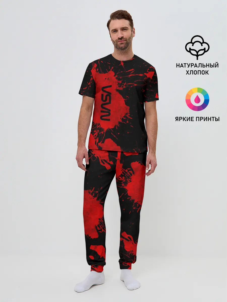 Мужская пижама с брюками / NASA