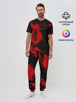 Мужская пижама с брюками / NASA