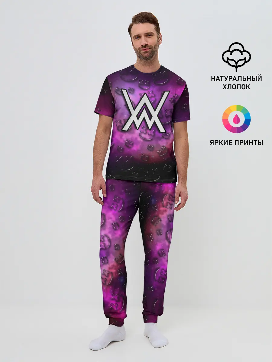 Мужская пижама с брюками / Alan Walker & Marshmello