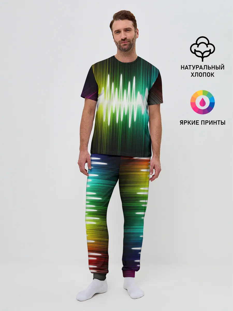 Мужская пижама с брюками / music