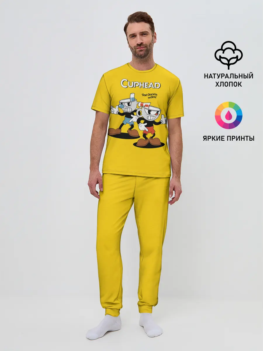 Мужская пижама с брюками / Cuphead