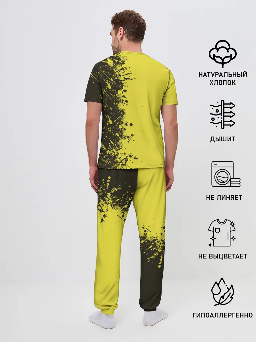 Мужская пижама с брюками / Pikachu Pika Pika