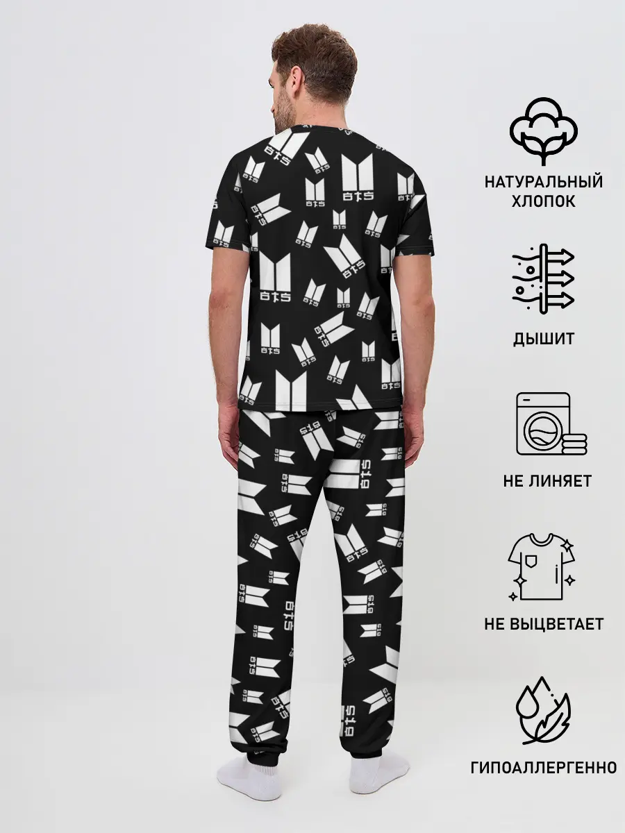 Мужская пижама с брюками / BTS WE ARE BULLETPROOF