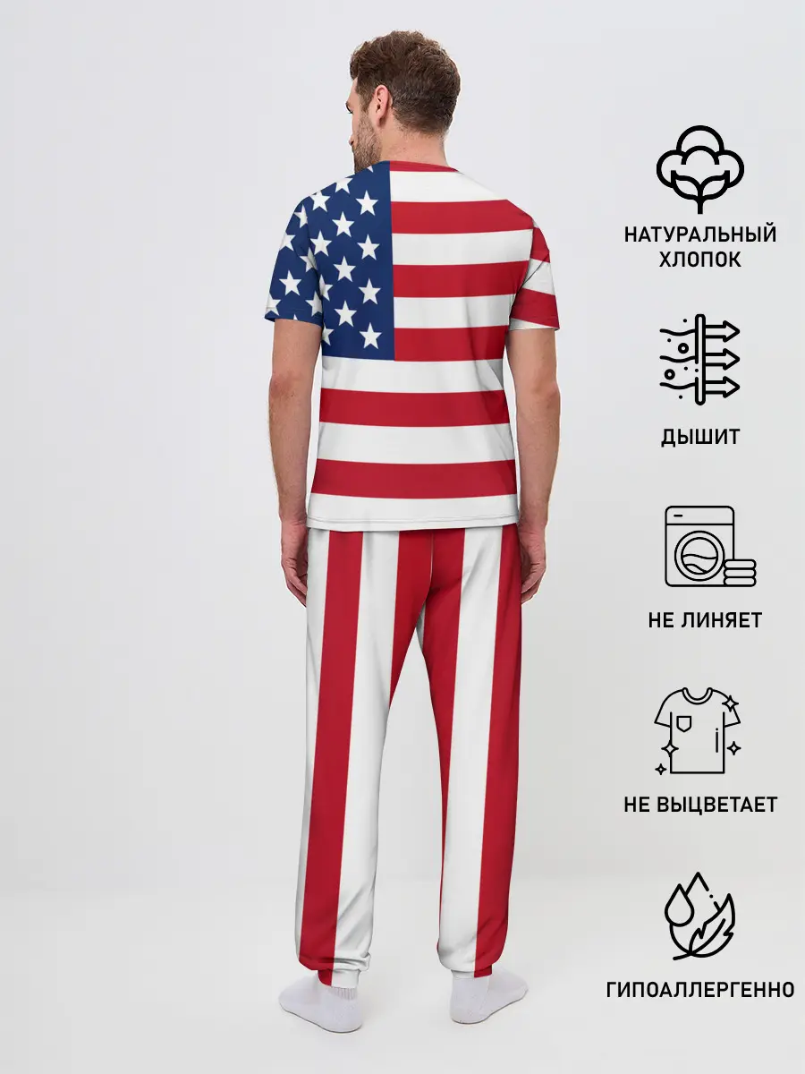 Мужская пижама с брюками / USA