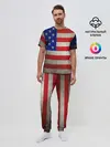 Мужская пижама с брюками / Американский флаг