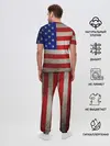 Мужская пижама с брюками / Американский флаг