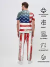 Мужская пижама с брюками / Америка Флаг