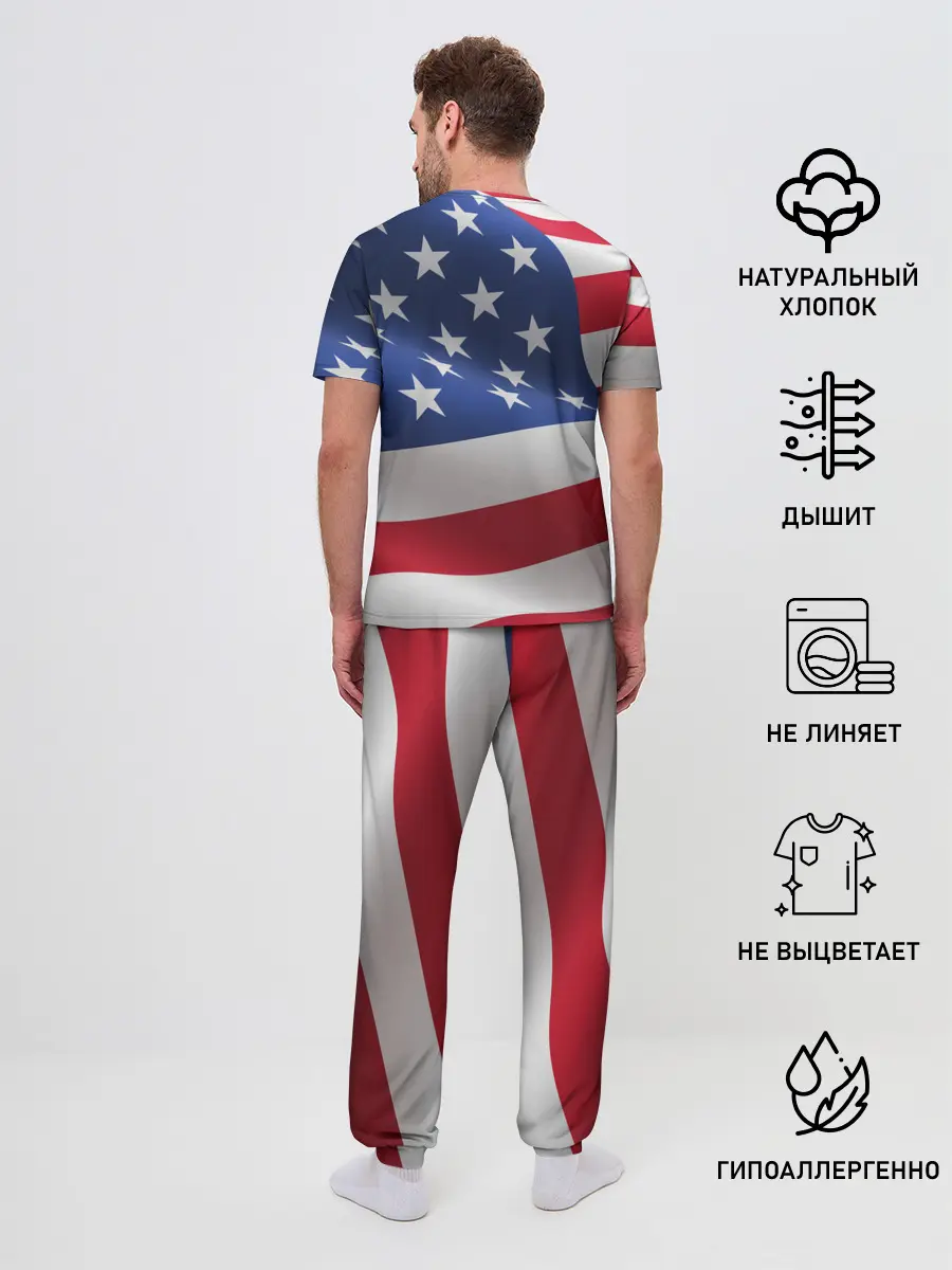 Мужская пижама с брюками / USA