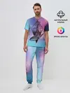 Мужская пижама с брюками / космос