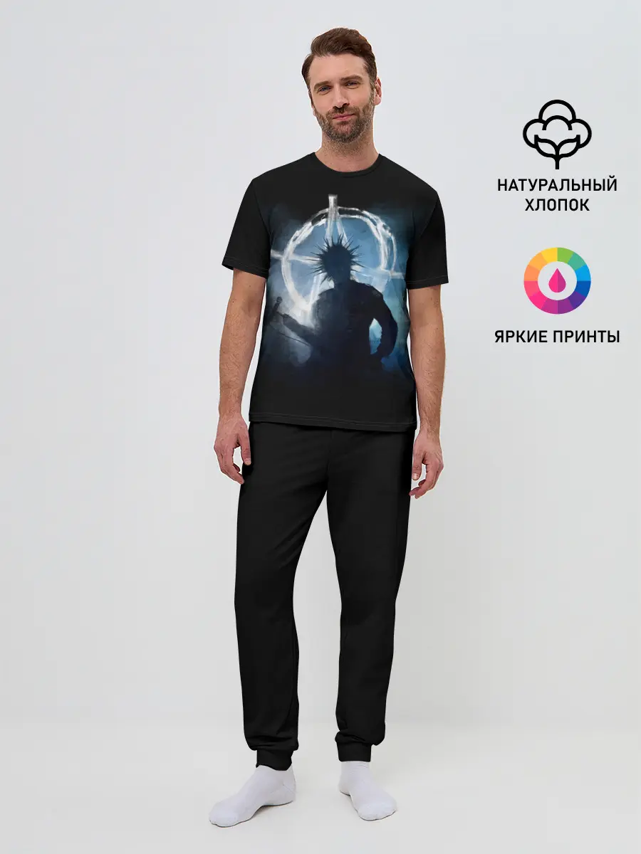 Мужская пижама с брюками / Горшок