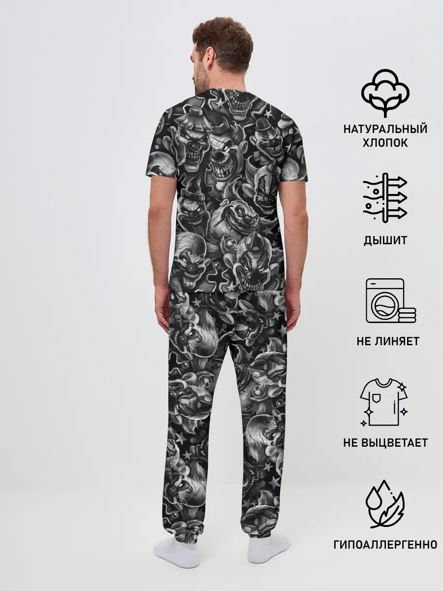 Мужская пижама с брюками / Злые Клоуны