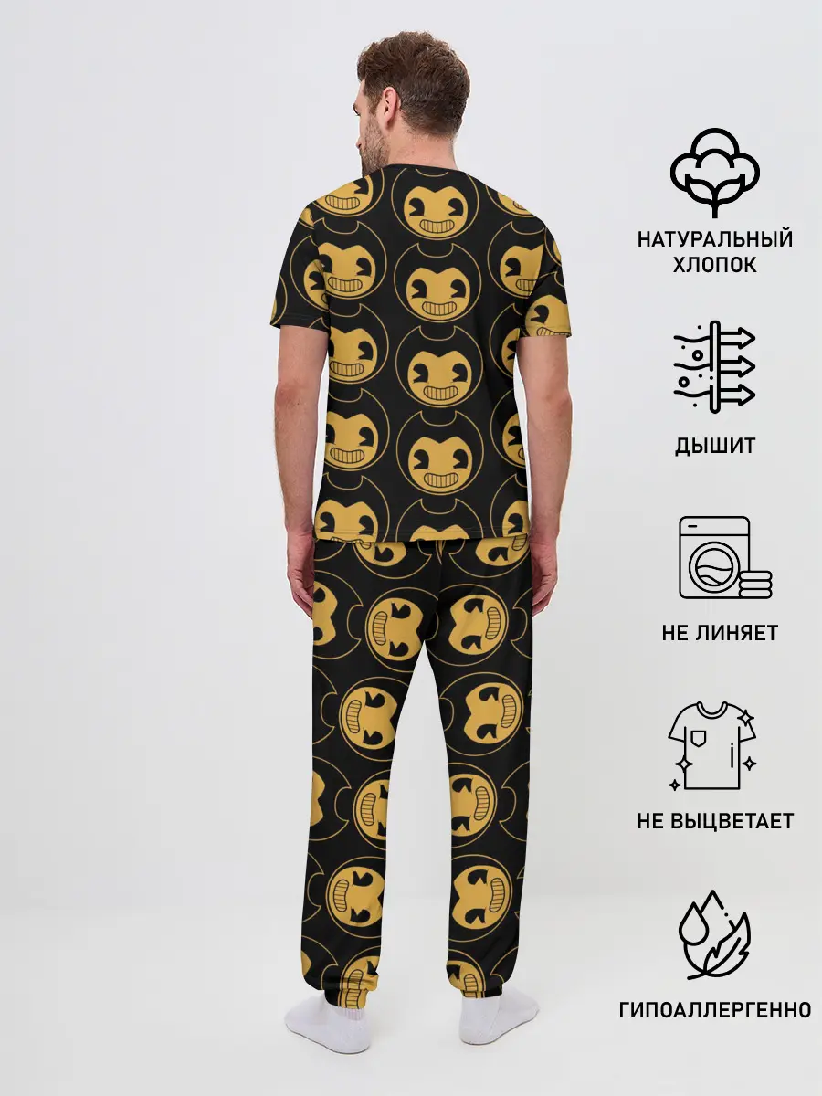 Мужская пижама с брюками / Bendy And The Ink Machine
