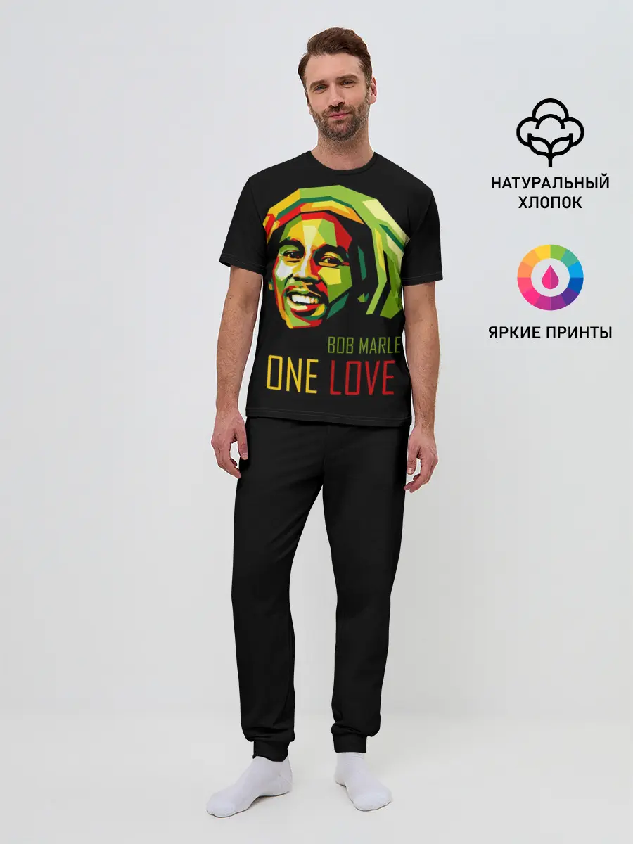 Мужская пижама с брюками / Боб Марли