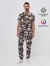 Мужская пижама с брюками / Черепа