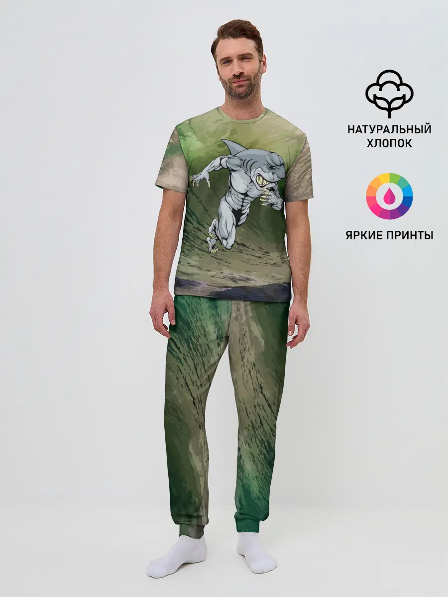 Мужская пижама с брюками / Great White