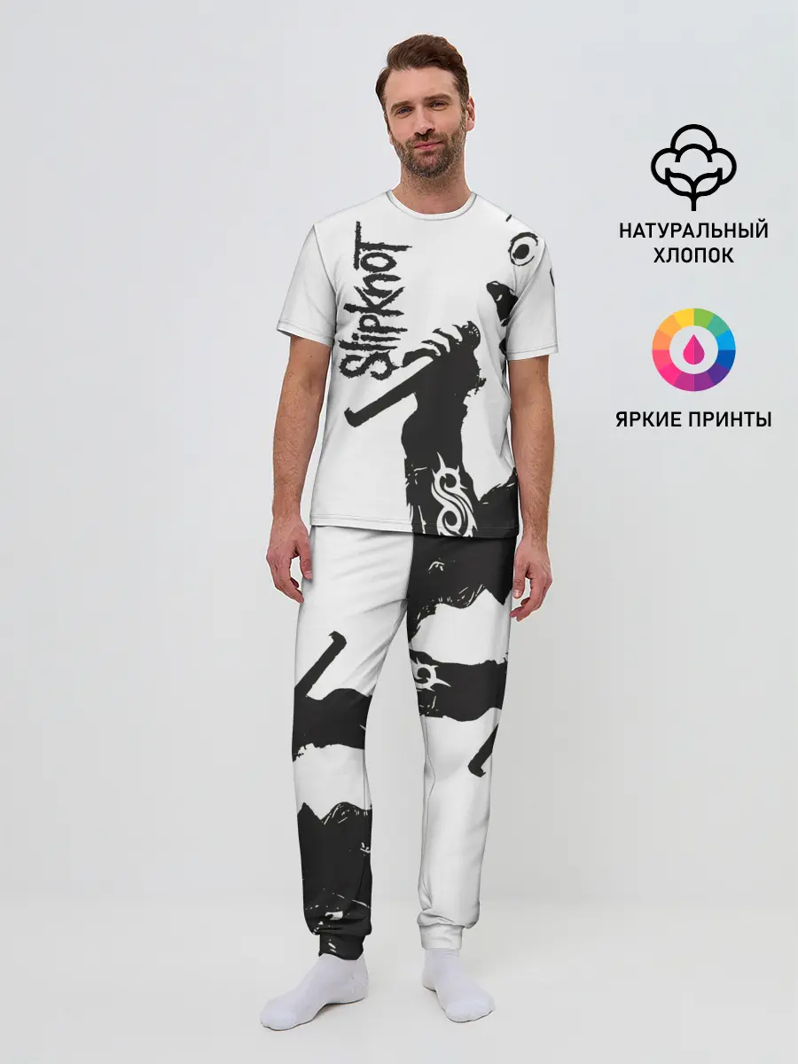 Мужская пижама с брюками / Slipknot.