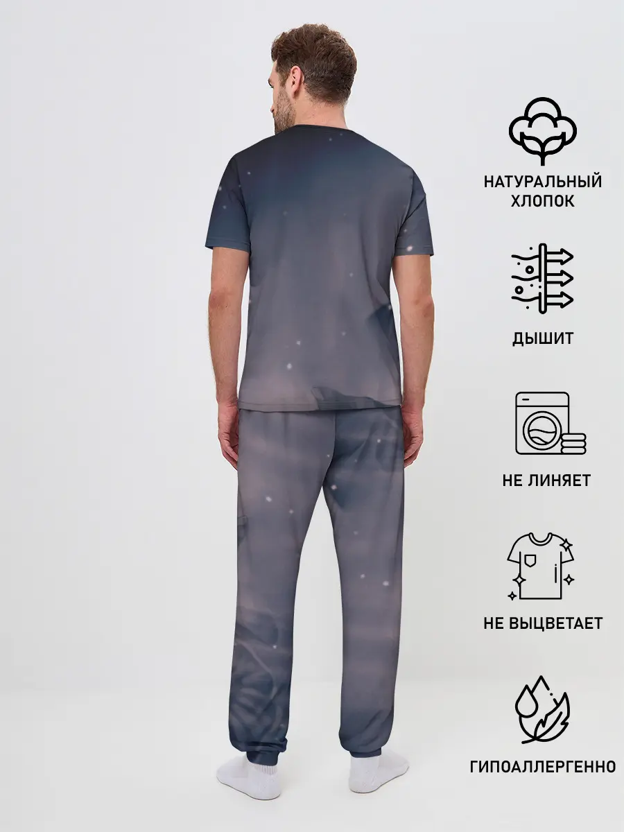 Мужская пижама с брюками / Рыцарь - HOLLOW KNIGHT