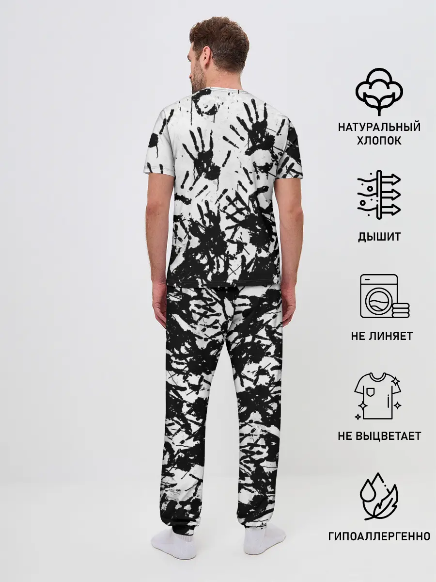 Мужская пижама с брюками / Отпечатки - DEATH STRANDING