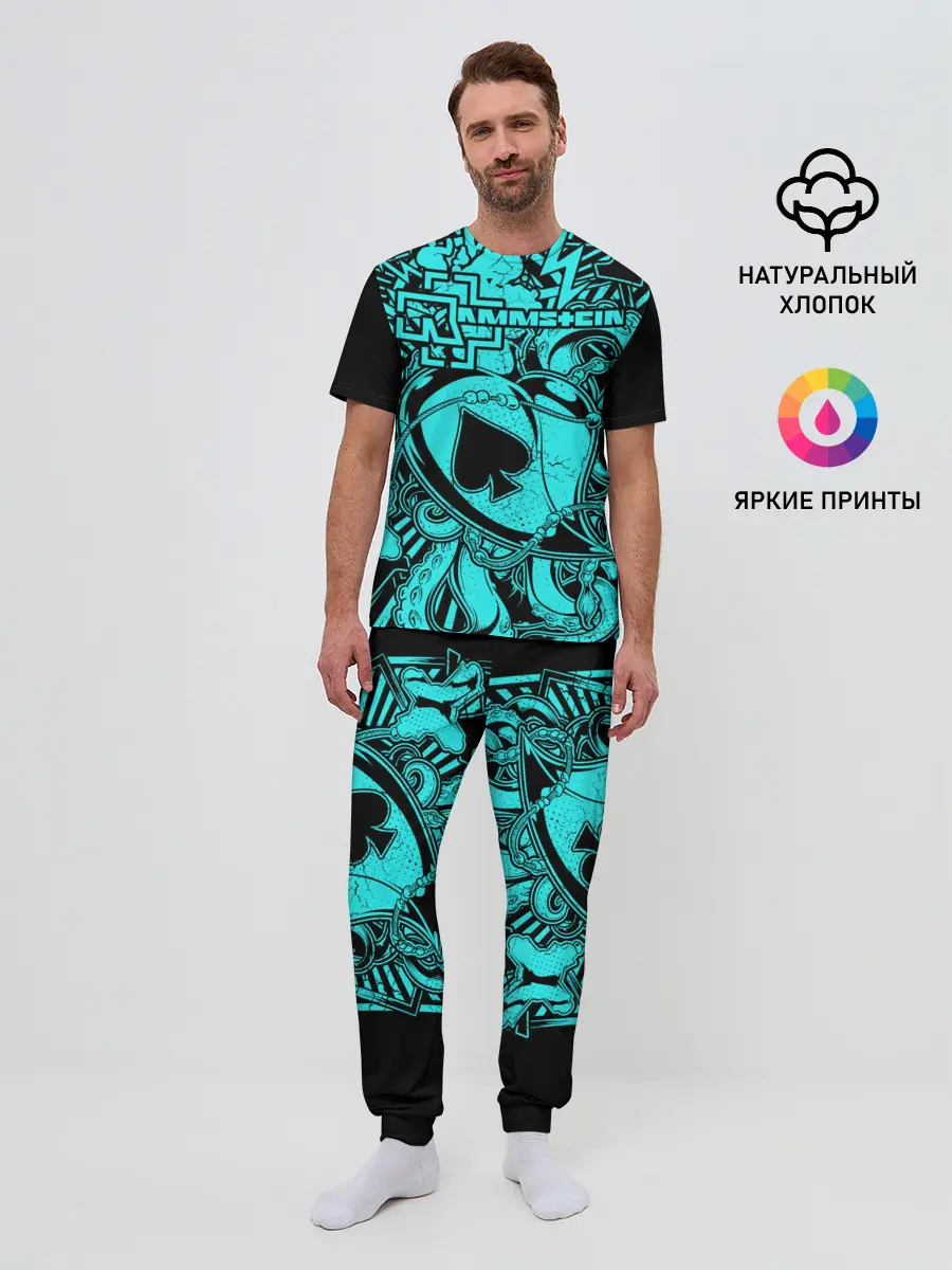 Мужская пижама с брюками / Rammstein