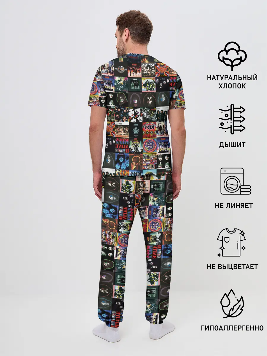 Мужская пижама с брюками / Kiss