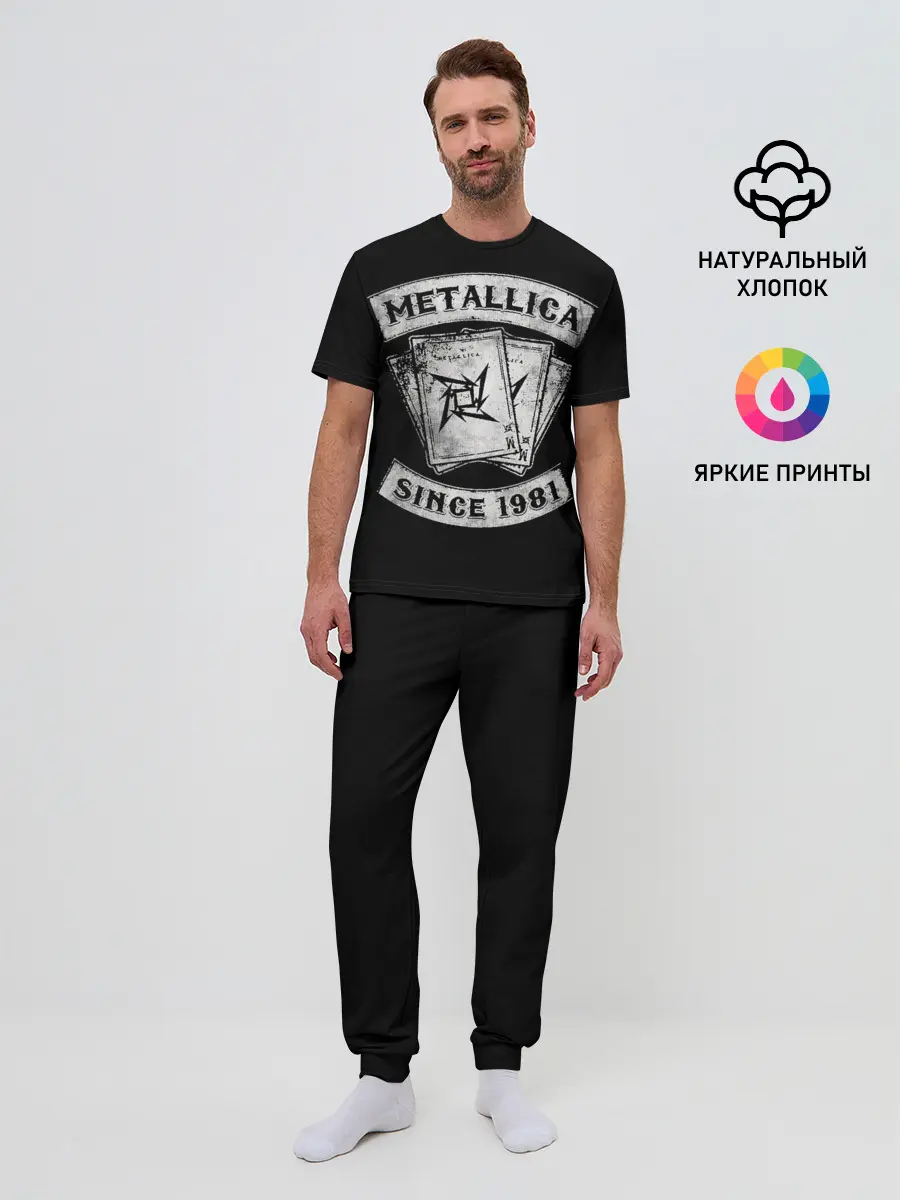 Мужская пижама с брюками / Metallica